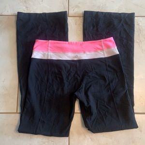 lululemon athletica Black and Pink Leggings